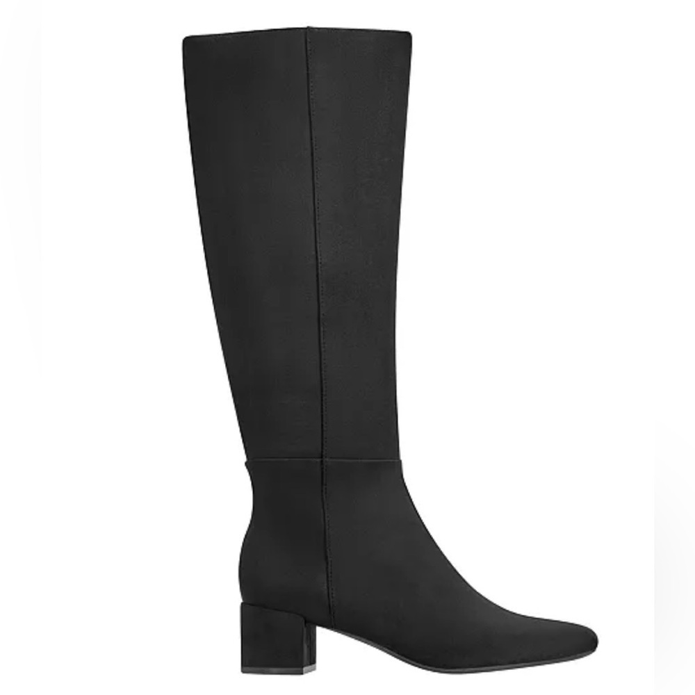 NIB Bandolino Women's Addyson Tall Wide Calf Block Heel Dress Boots Size 8